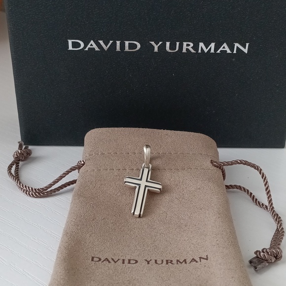 David Yurman Other - David Yurman Small Sterling Silver Men's Deco Cross Pendant